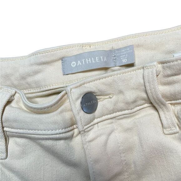 ATHLETA Flex Straight Leg Ankle Jean in Bone Size 10 - Picture 7 of 8